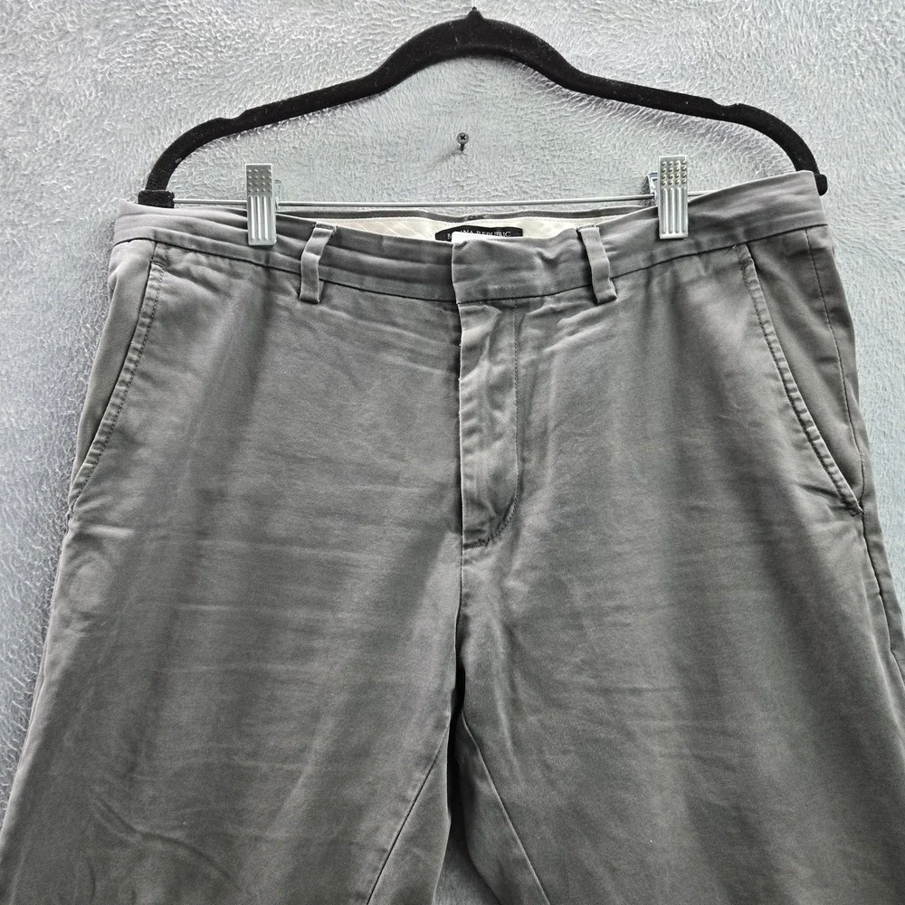 Banana Republic Men Pants 32X30 Gray Chino Twill‎ Aiden 28